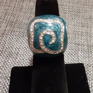 Lauren G Adams 925 Enamel Cocktail Ring